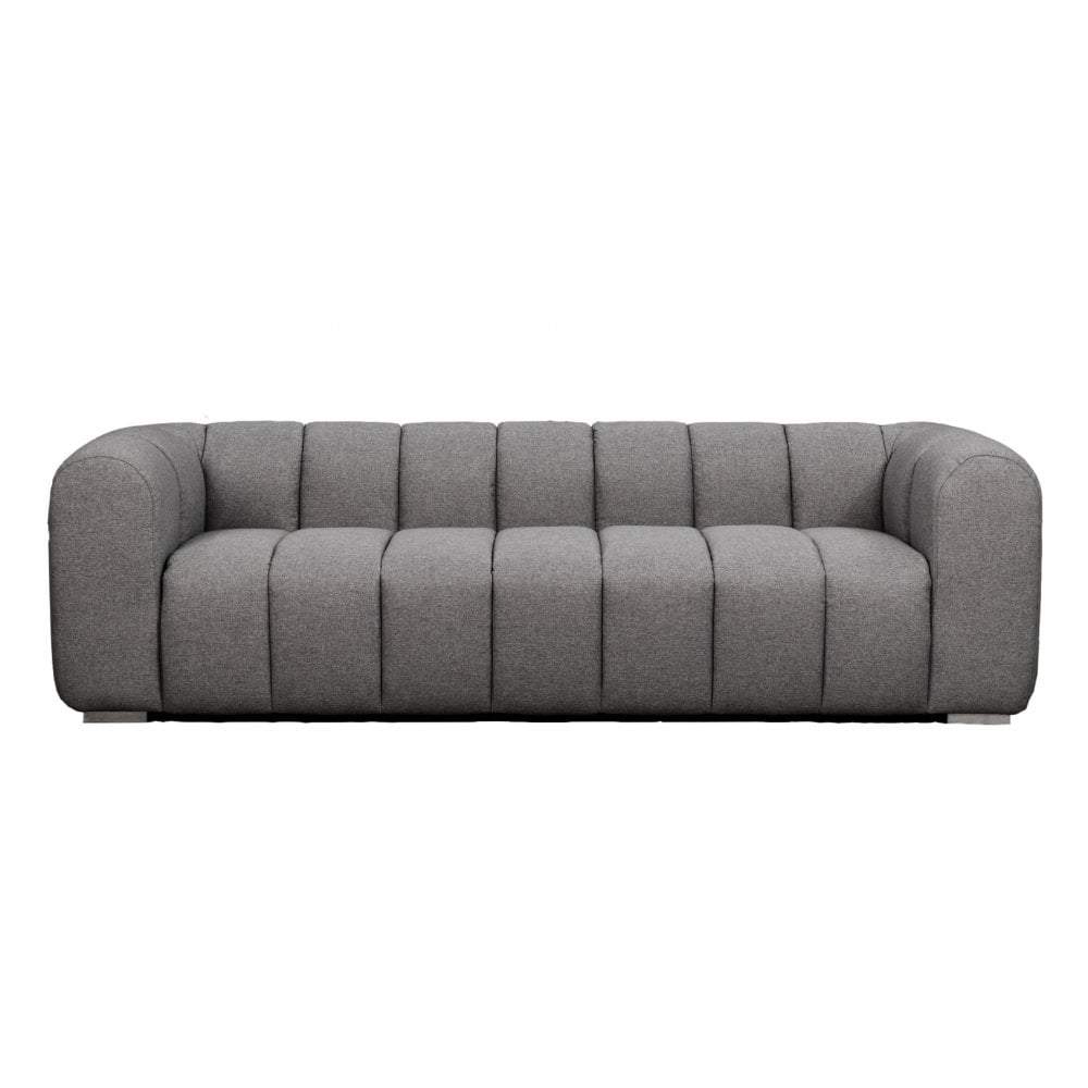 Clarence Ribbed Sofa Grey-abc