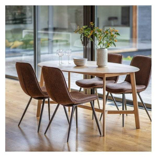 Madrid Oval Dining Table-abc