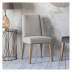 Rex Dining Chair Cement Linen (2pk)-abc