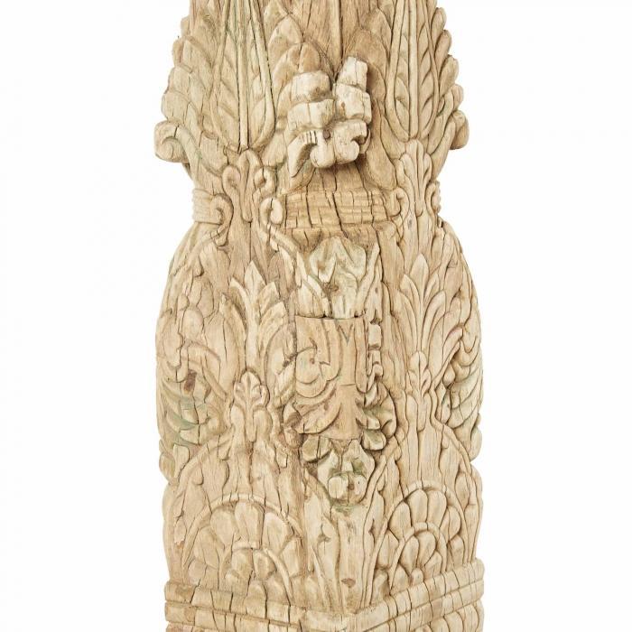 Timber Pillar Candle Stand Nat-abc