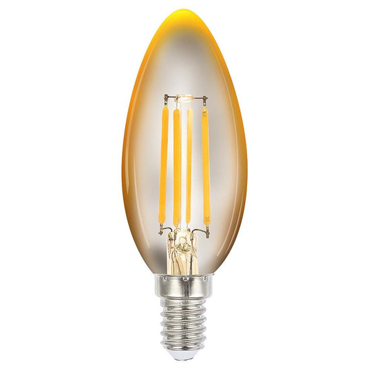 Globe LED Candle 4W 2200K Amber E14 Dimmable-abc
