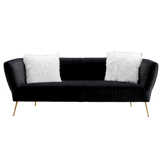 Zeta 3 Seater Sofa Black-abc