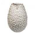 Egg Vase Lge White-abc