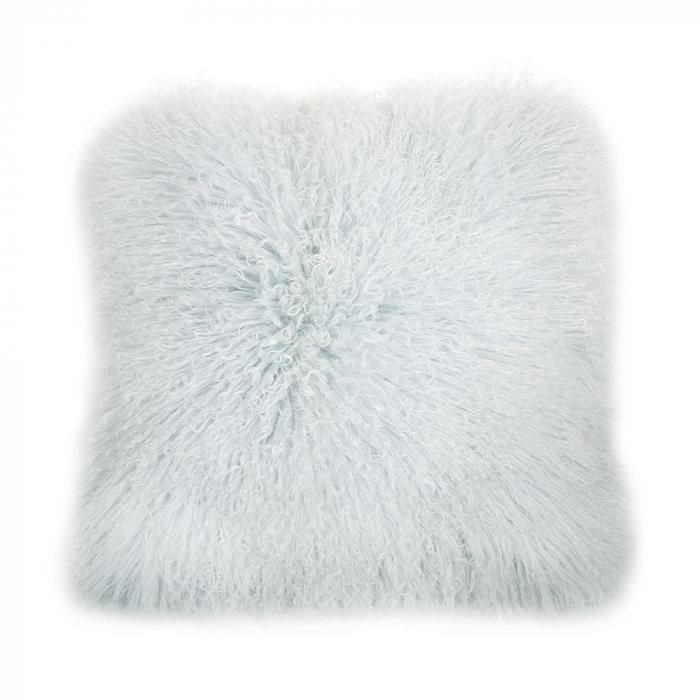 Tibetan Lambswool Cushion 50x50 Mist-abc