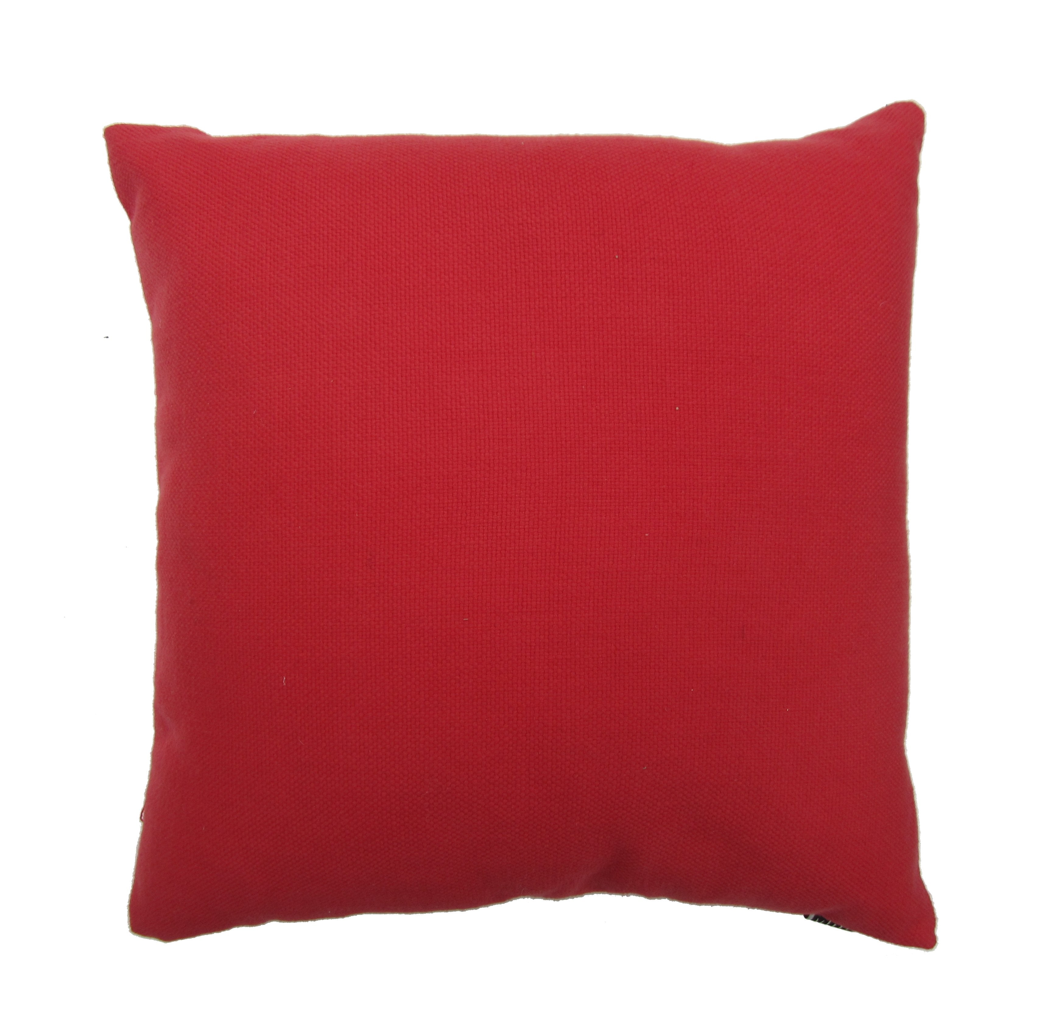 Zoe Cushion Red-abc