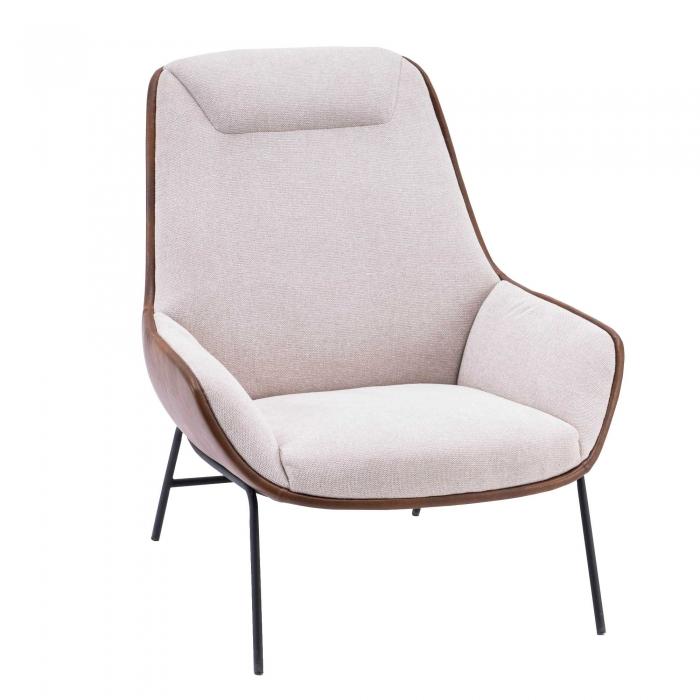 Cortez Occasional Chair 2 Tone Brn/Wh-abc