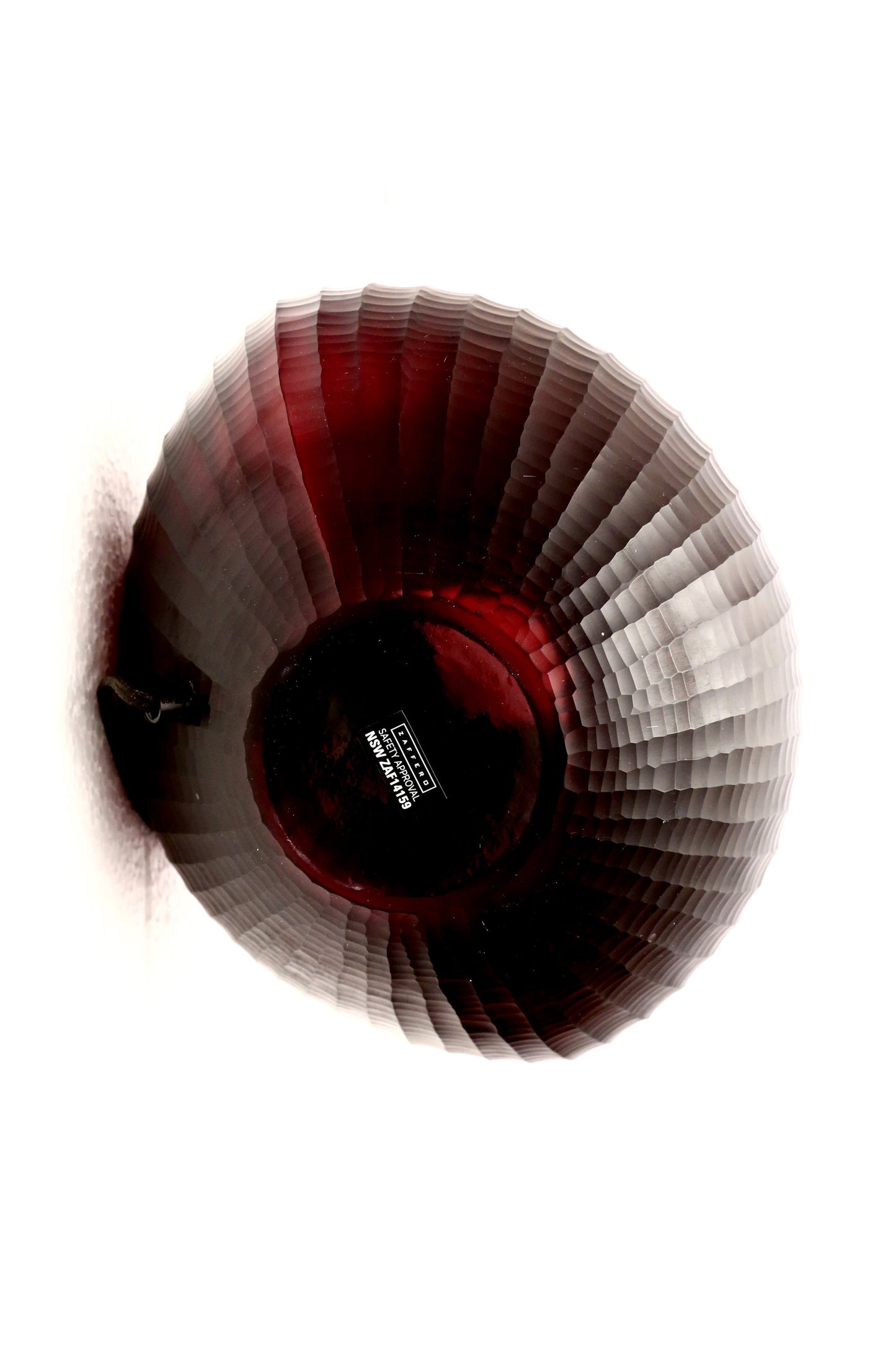 Paris Large - Ruby - Large Freeform Hand Cut Art Glass Table Lamp-abc