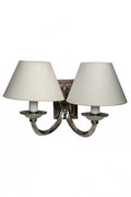 Elysee two ams wall lamp in ant silver-abc