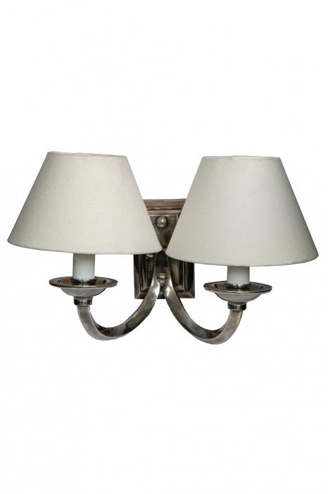 Elysee two ams wall lamp in ant silver-abc
