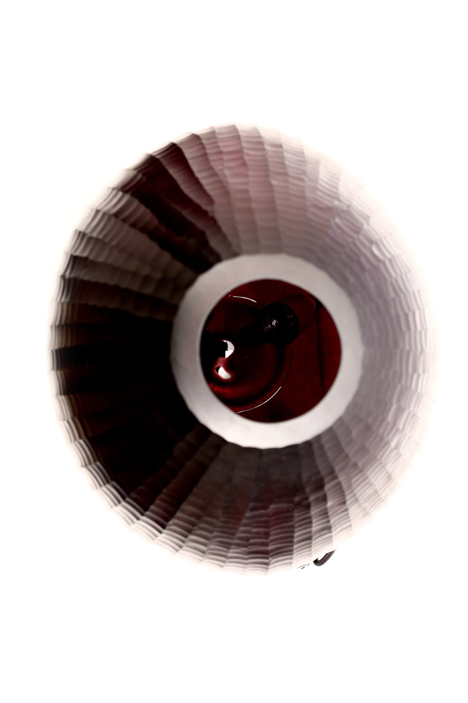 Paris Large - Ruby - Large Freeform Hand Cut Art Glass Table Lamp-abc