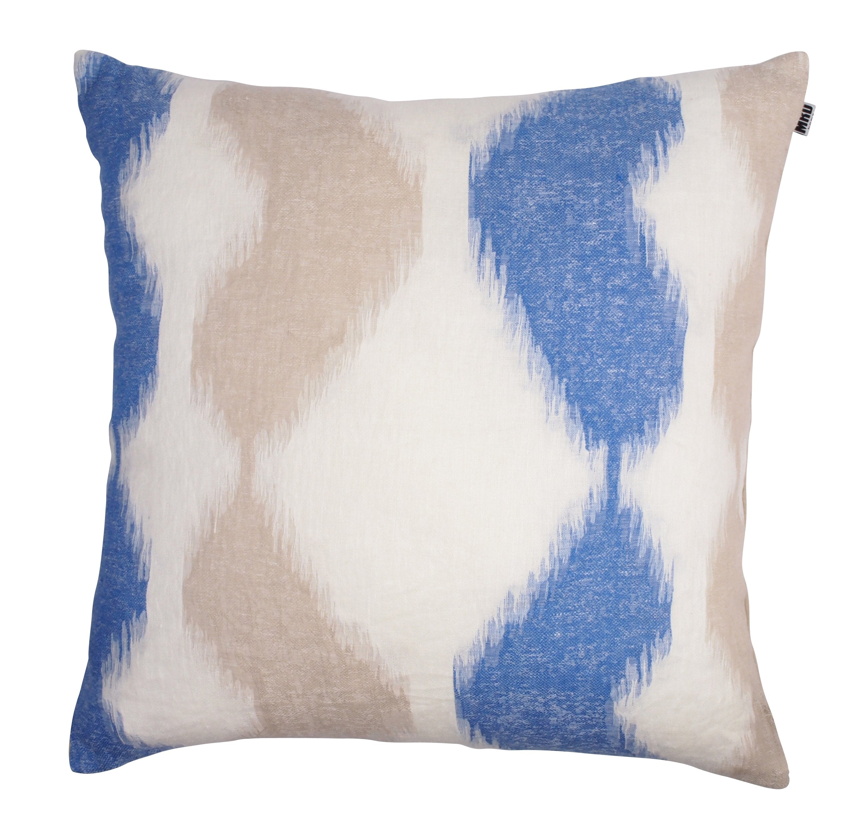 Milano Ikat Cushion Blue-abc