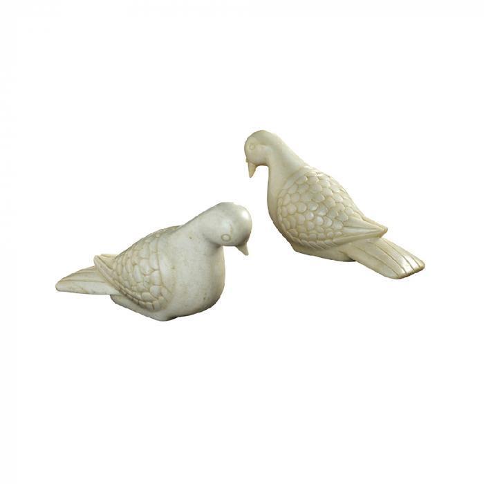Jasmine Marble Doves Set/2 Sml-abc