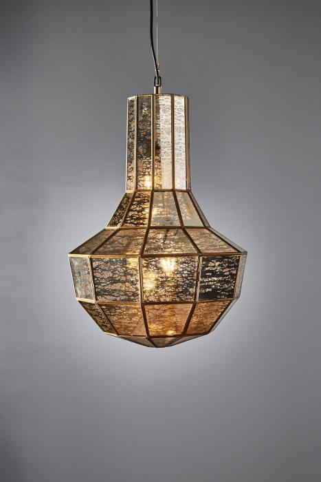 Vancouver hanging lamp in brass-abc