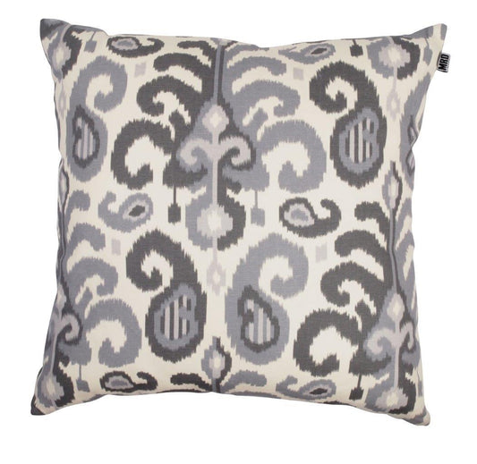Ikat Cushion Grey-abc