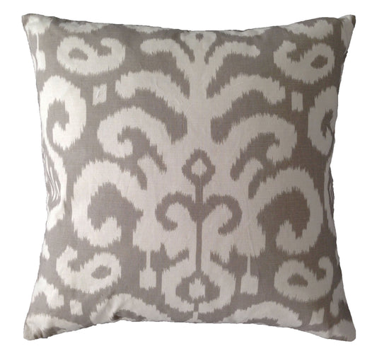 Ikat Cushion Taupe-abc