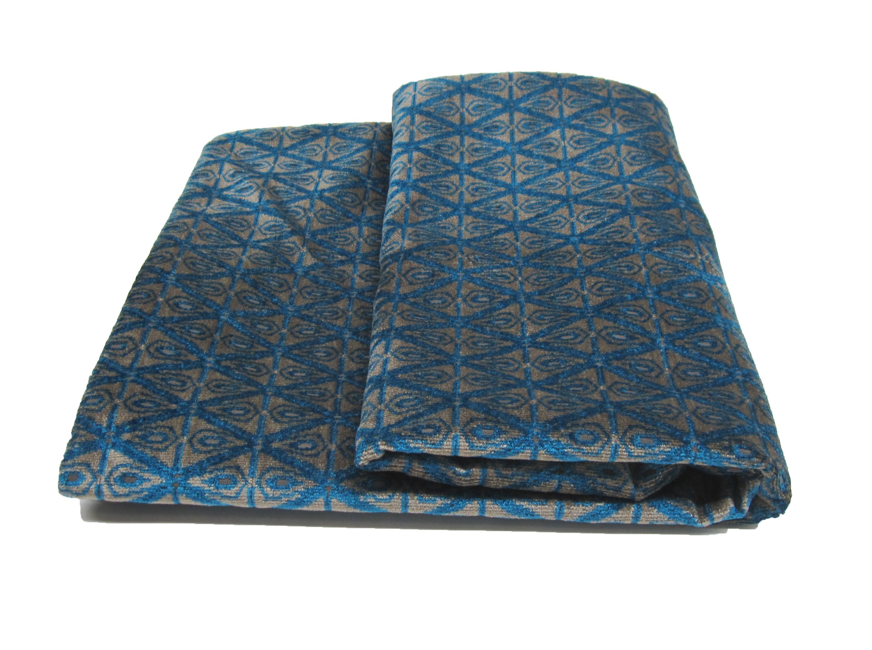 Salazar Grid Throw Blue-abc