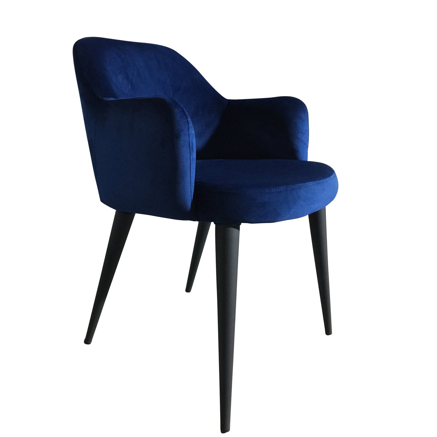 Terrazo Dining Chair Navy Velvet (Set of Two)-abc