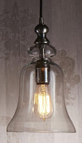 Tivoli large Glass Overhead Lamp in Sil-abc