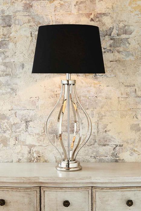 Adler table lamp base in nickel-abc