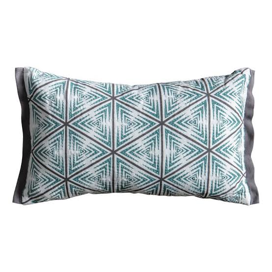 Monaco Geo Print Cushion Duckegg-abc