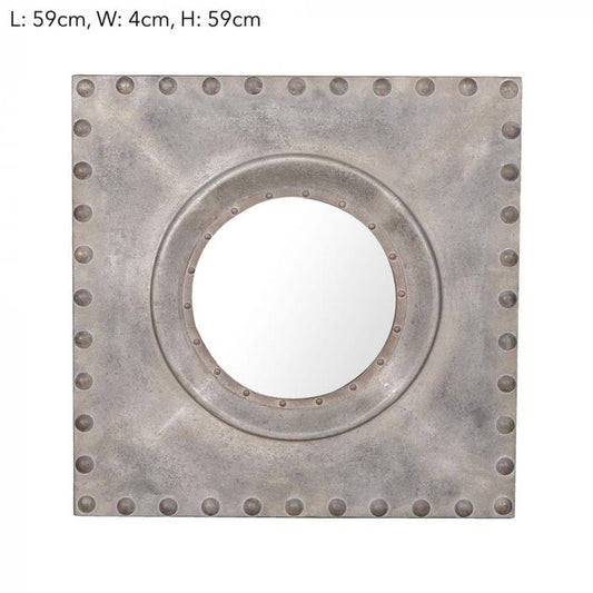 Paris Studded Mirror 59x4x59-abc