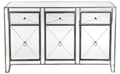 Apolo 3 Drawer Buffet - Antique Silver-abc