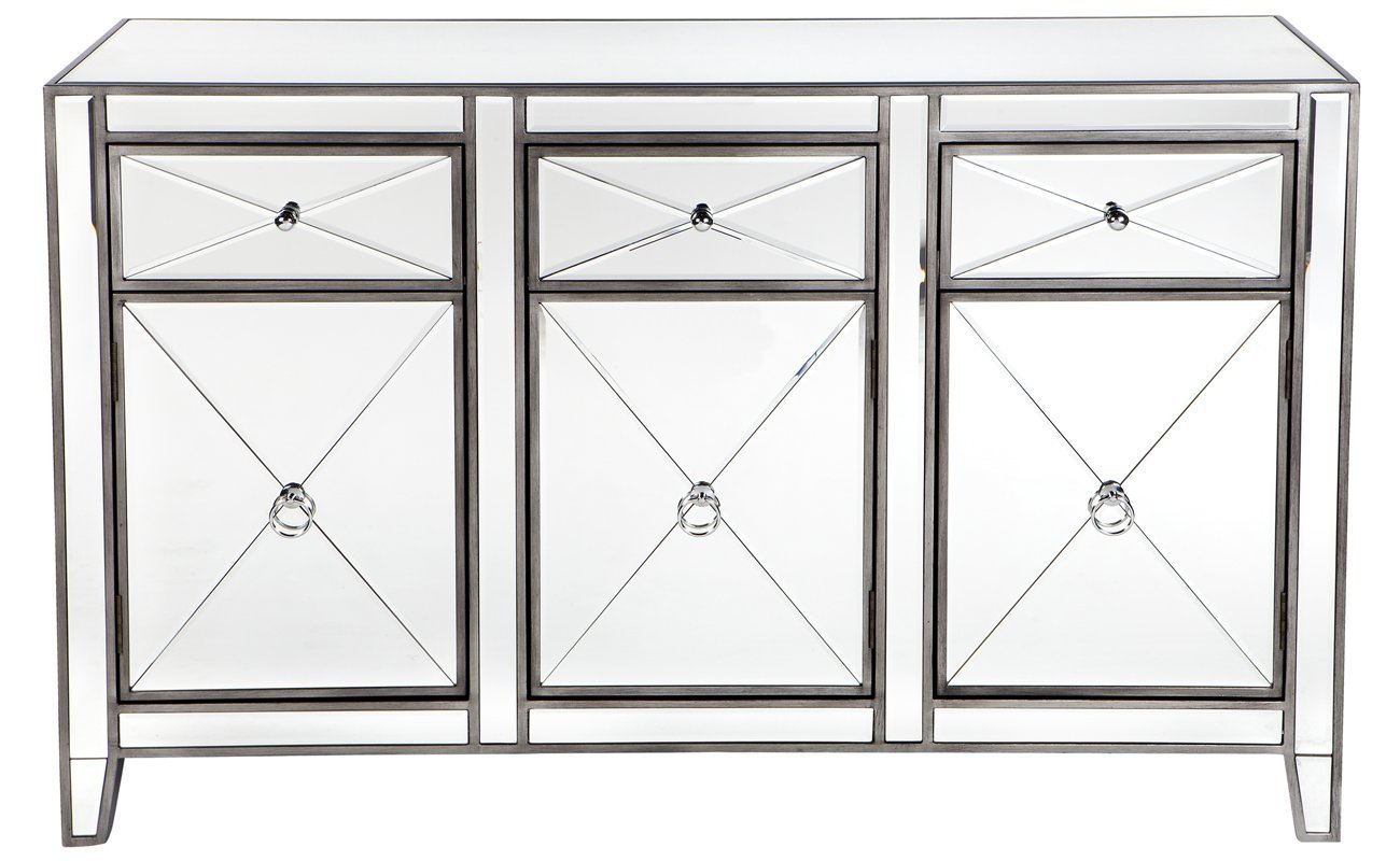 Apolo 3 Drawer Buffet - Antique Silver-abc