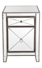 Apolo Bedside Table - Antique Silver-abc
