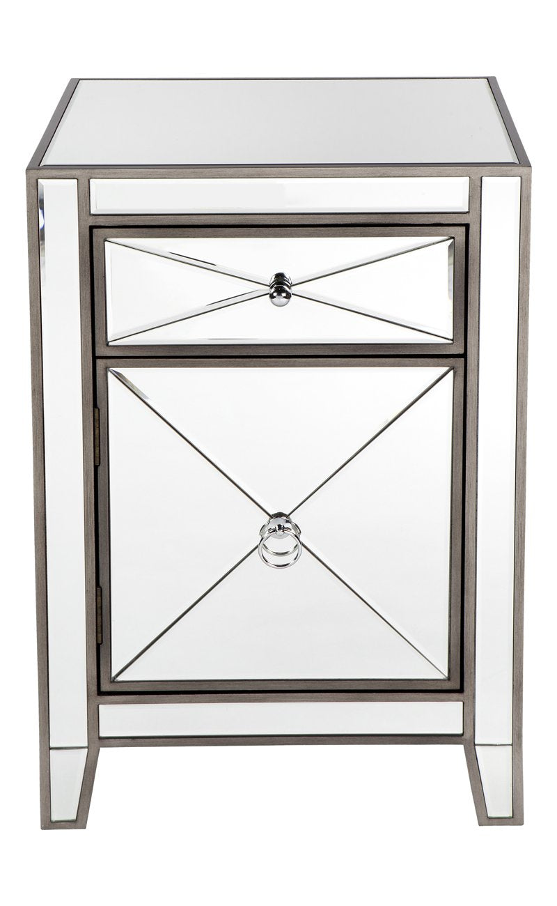 Apolo Bedside Table - Antique Silver-abc