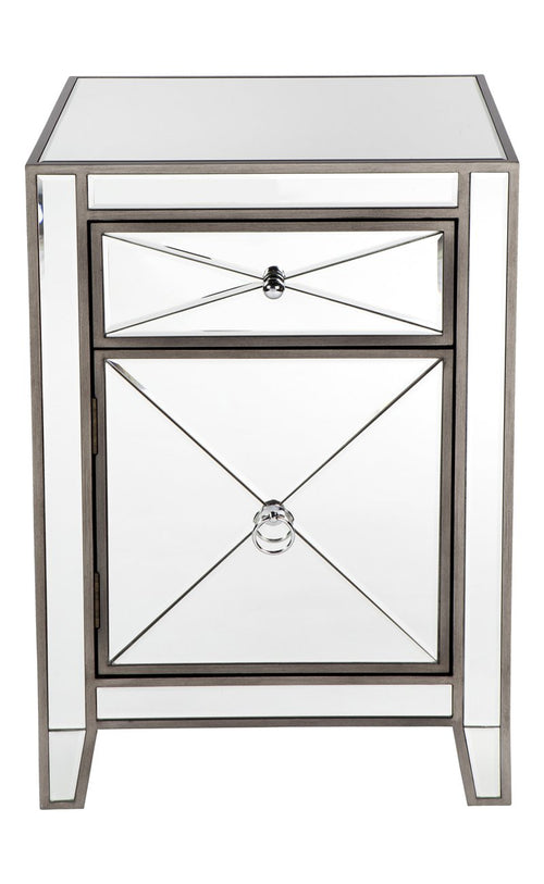 Apolo Bedside Table - Antique Silver-abc