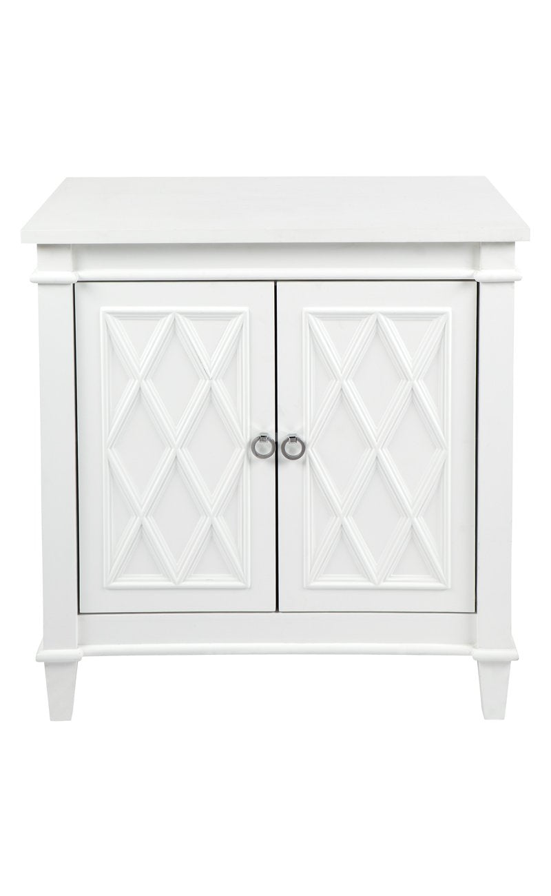 Plantation Satin Finished Cabinet - White-abc
