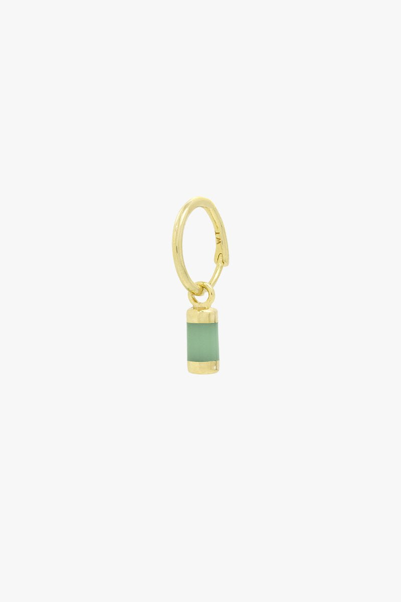 Aqua bay drop earring gold plated-abc