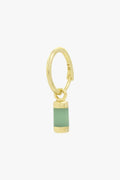 Aqua bay drop earring gold plated-abc