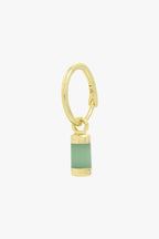 Aqua bay drop earring gold plated-abc