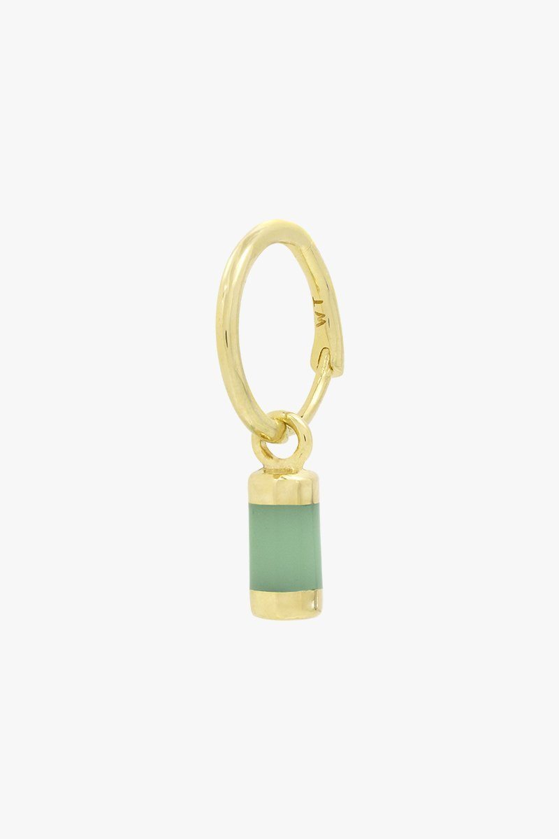 Aqua bay drop earring gold plated-abc
