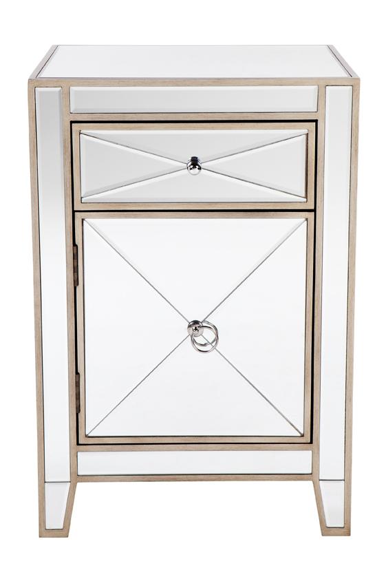 Apolo Bedside Table - Antique Gold-abc