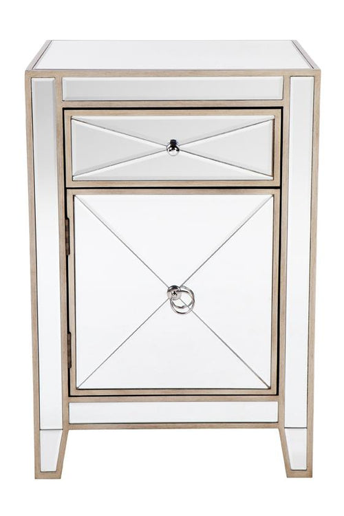 Apolo Bedside Table - Antique Gold-abc