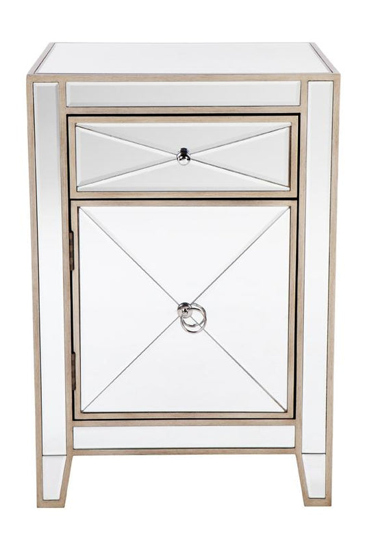 Apolo Bedside Table - Antique Gold-abc