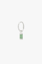 Aqua bay drop earring silver-abc