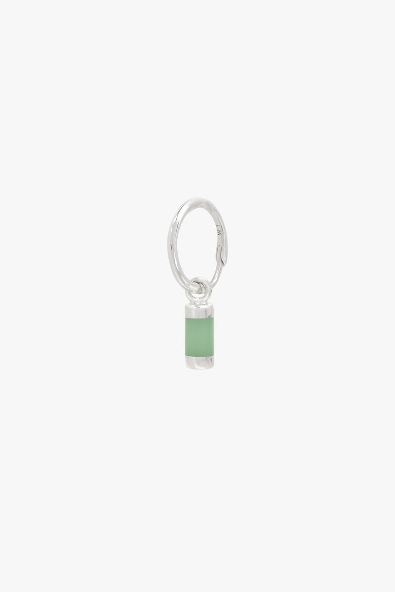 Aqua bay drop earring silver-abc
