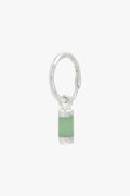 Aqua bay drop earring silver-abc