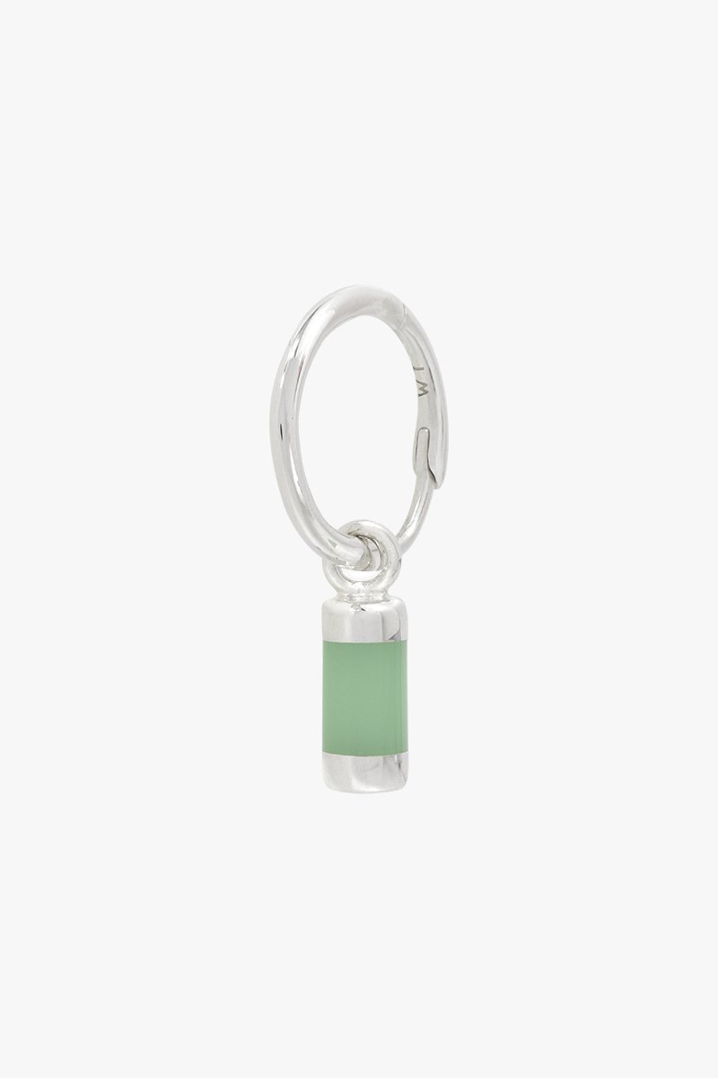 Aqua bay drop earring silver-abc