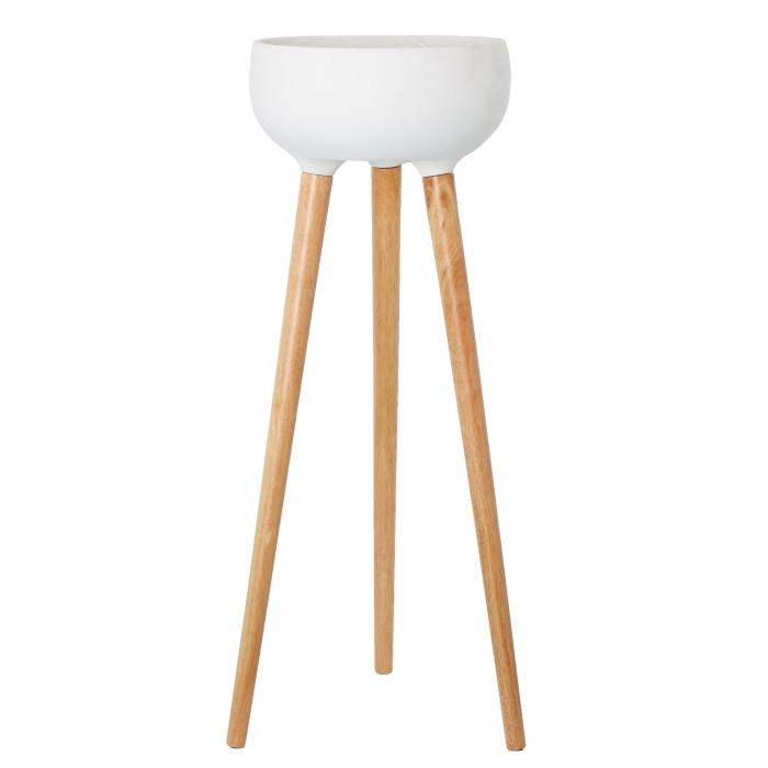 Pot Stand White-abc