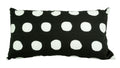 Marcel Pillow White on Black-abc