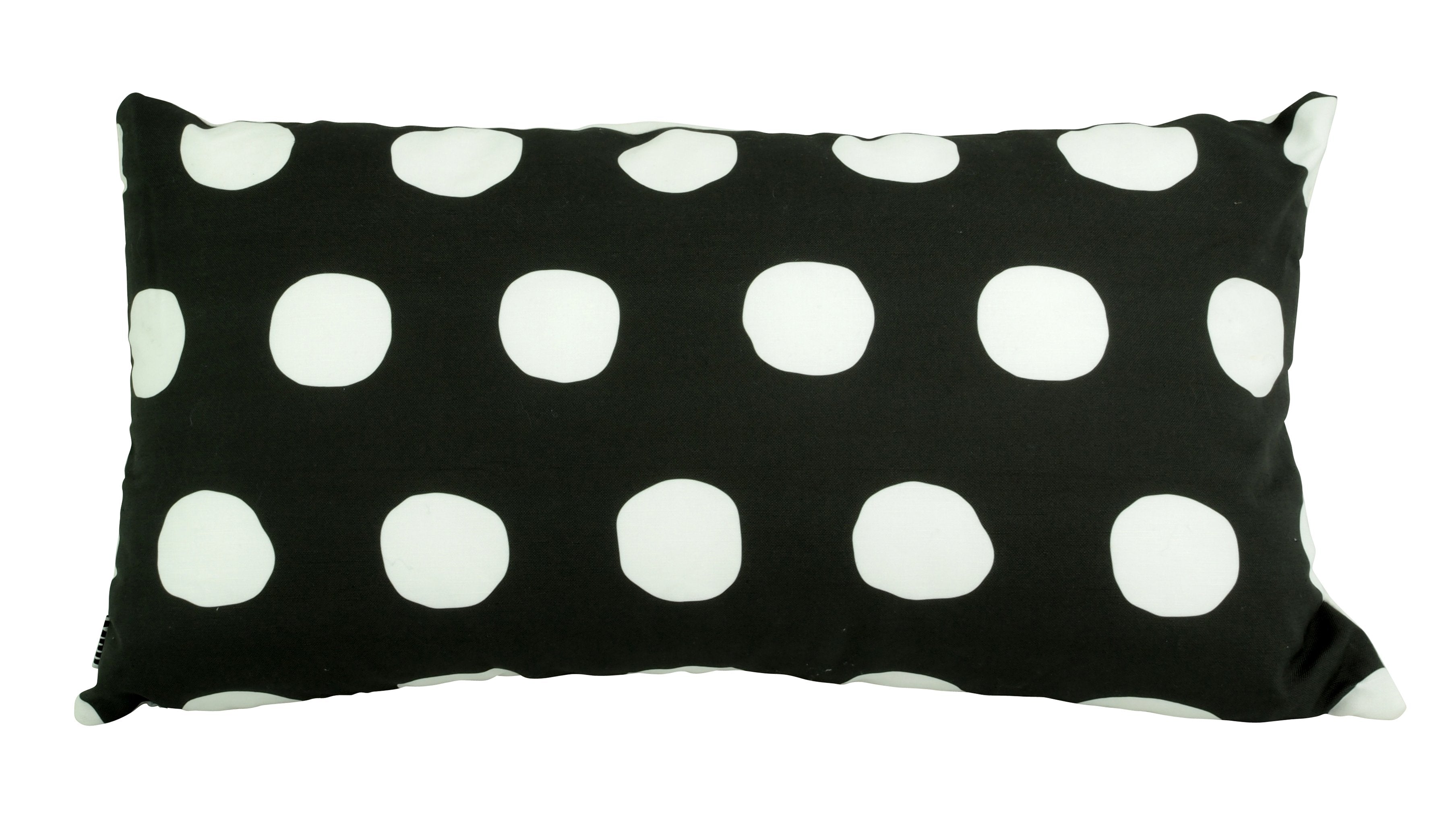 Marcel Pillow White on Black-abc