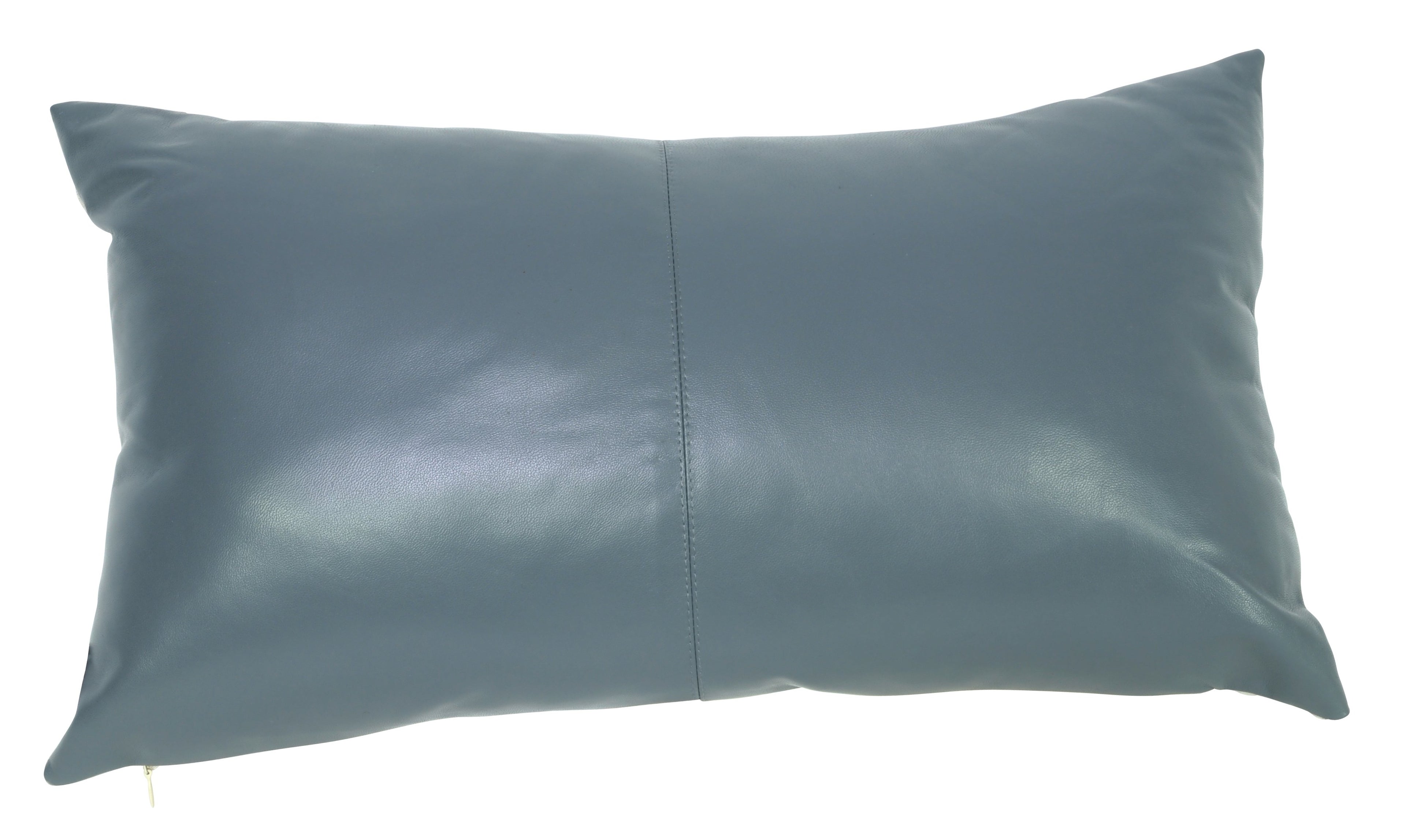Nappa Leather Pillow Grey-abc