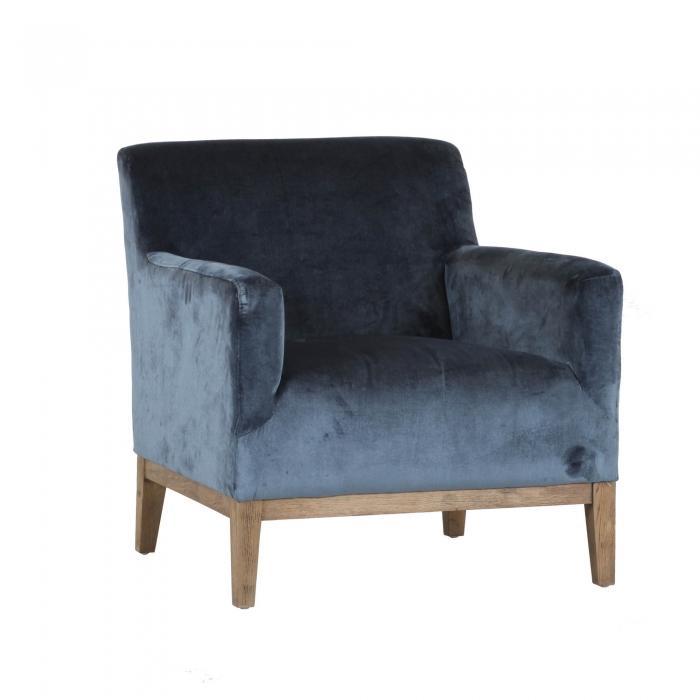 Logan Armchair Grey Velvet-abc