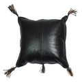 Arvika Lthr Tassel Cush Black-abc