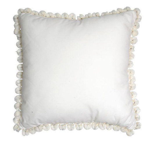 Ines Pom Pom Cushion Marshmallow-abc