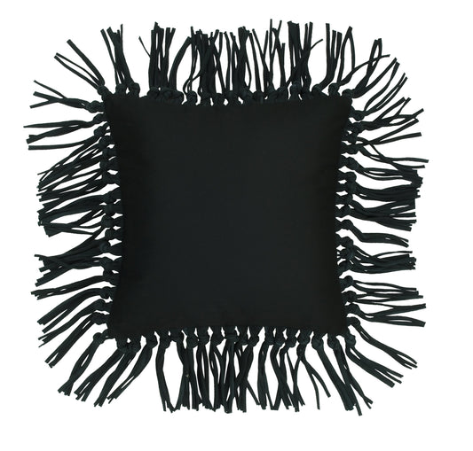 Denna Fringe Cushion Black-abc